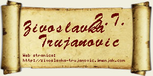 Živoslavka Trujanović vizit kartica